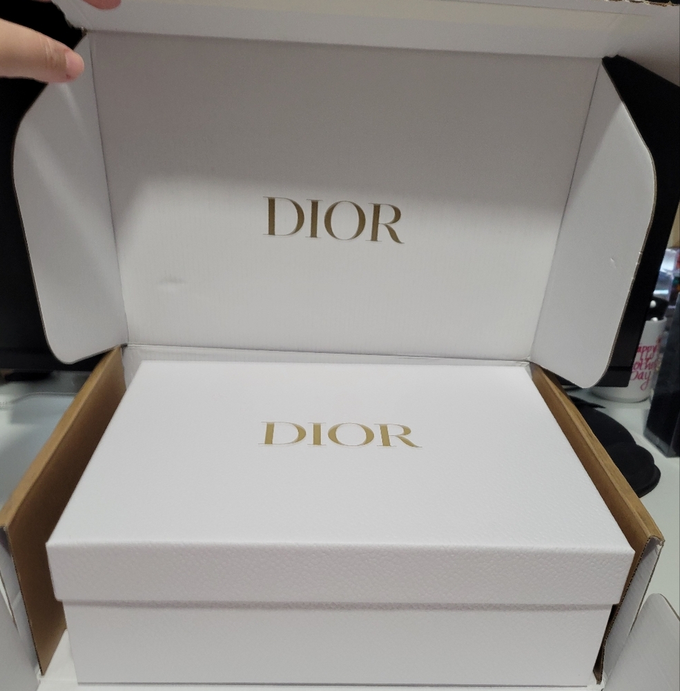Christian Dior White signature Box 12.5" W x 9.5" H x 4" D
